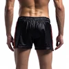 Men Casual Shorts PU Leather Quick Dry Swimwear Pocket Sports Gym Loose Running Trunks Swimming  Board Shorts Surffing Shorts ► Photo 3/6