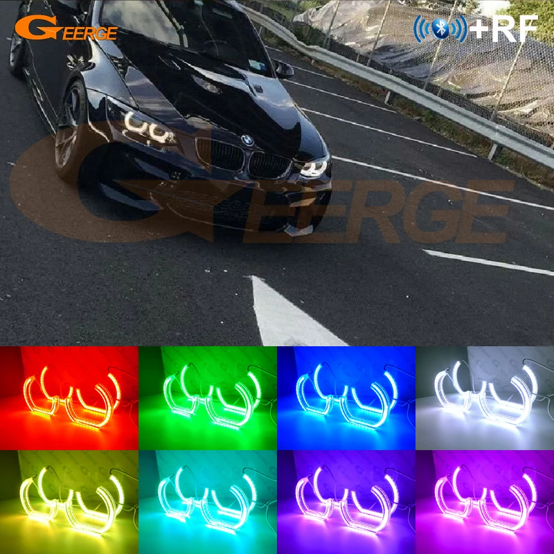 Для BMW 3 серии E90 E91 E92 E93 RF remote Bluetooth APP Многоцветный Кристалл DTM M4 Стиль RGB