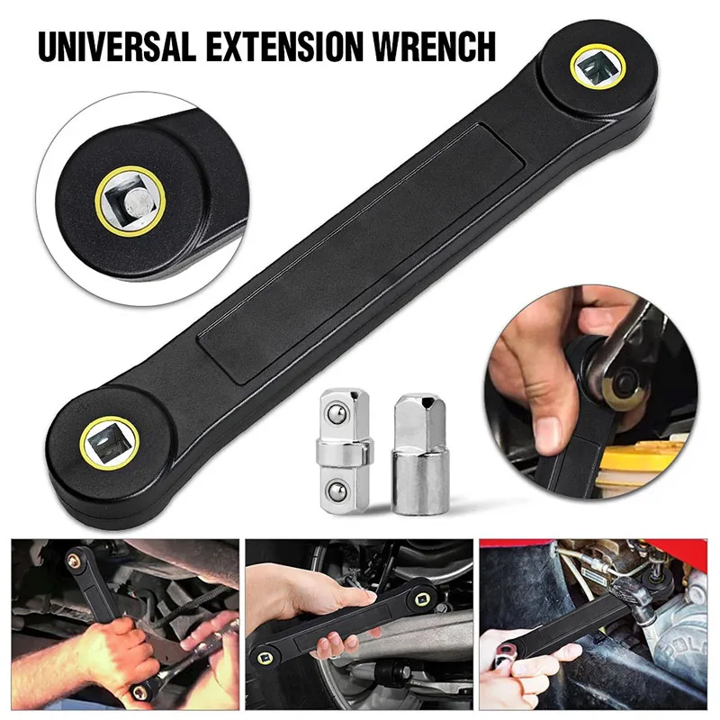 Universal Extension Wrench Automotive DIY 3/8