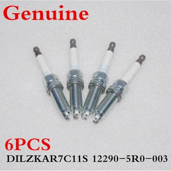 

CAPQX 6PCS Iridium Ignition Ignitor Coil Plug OEM:12290-5R0-003 For FIT VEZEL CITY XRV 1.5L 2014 2015 2016