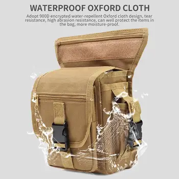 

Leg Bag Convenient Fashion 900D Oxford Waterproof Cloth About 10L Waist Backpack Diagonal Package Pocket Waist Pouch Travel