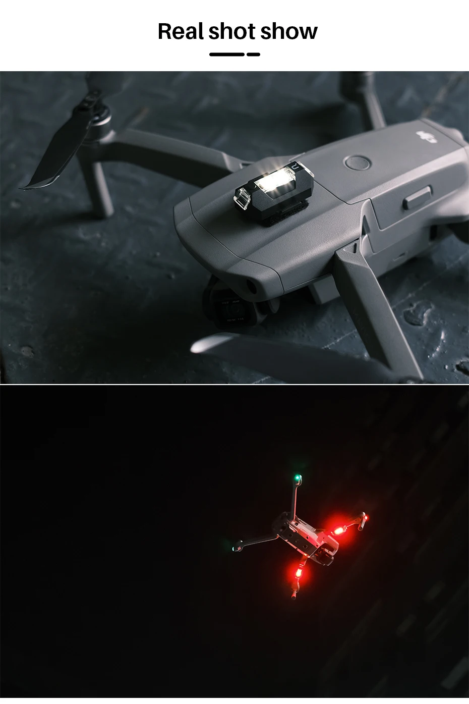 New DR-02 for Dji Mavic Air 2 Drone Light Accessories Strobe RGB
