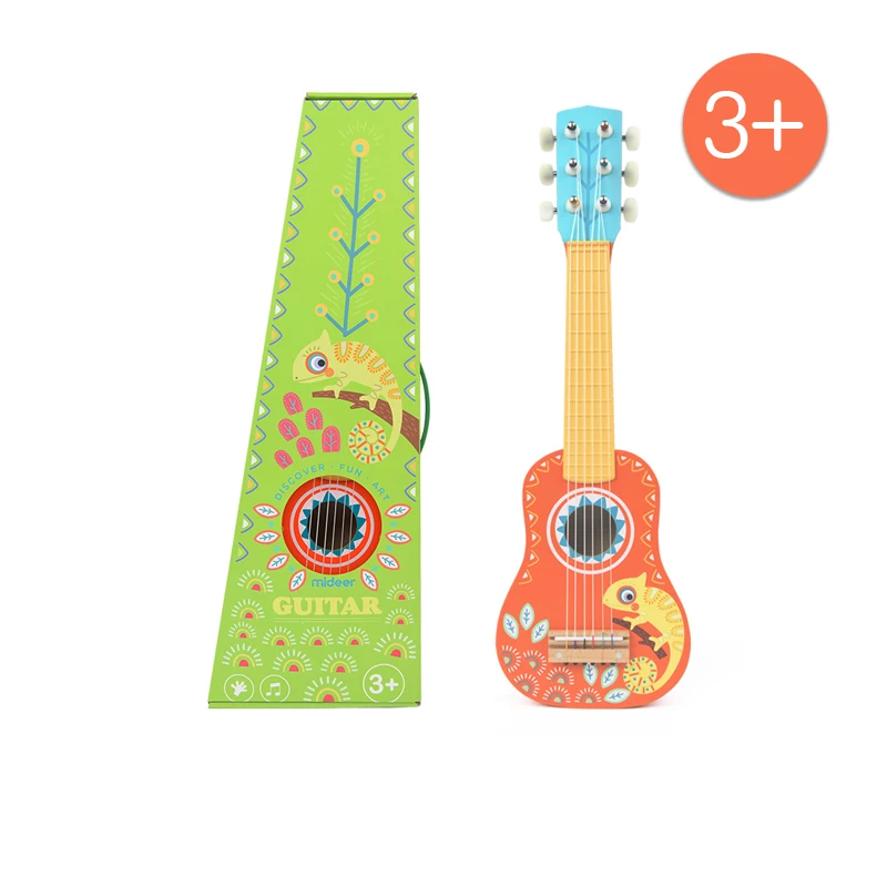 Mideer гитара деревянная гитара Ukelele липа 6 струнная гитара ra образовательный музыкальный концертный инструмент игрушка детский подарок - Цвет: Белый