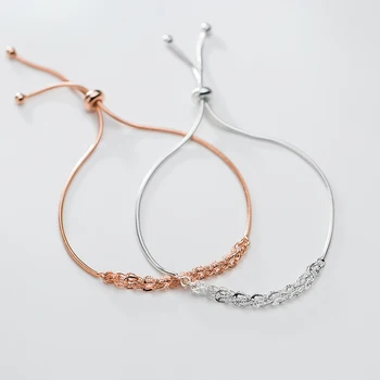 

Modian Fashion 3 Color Pattern Bracelet for Women 925 Sterling Silver Adjustable Size Bracelet Luxury Wedding Gift Fine Jewelry