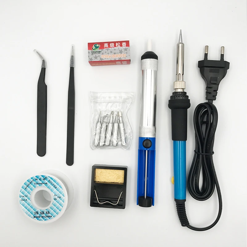 

13 piece suit 60W Adjustable Temperature Electric Solder Iron Rework Station Mini Handle Heat Pencil Welding Repair Tools