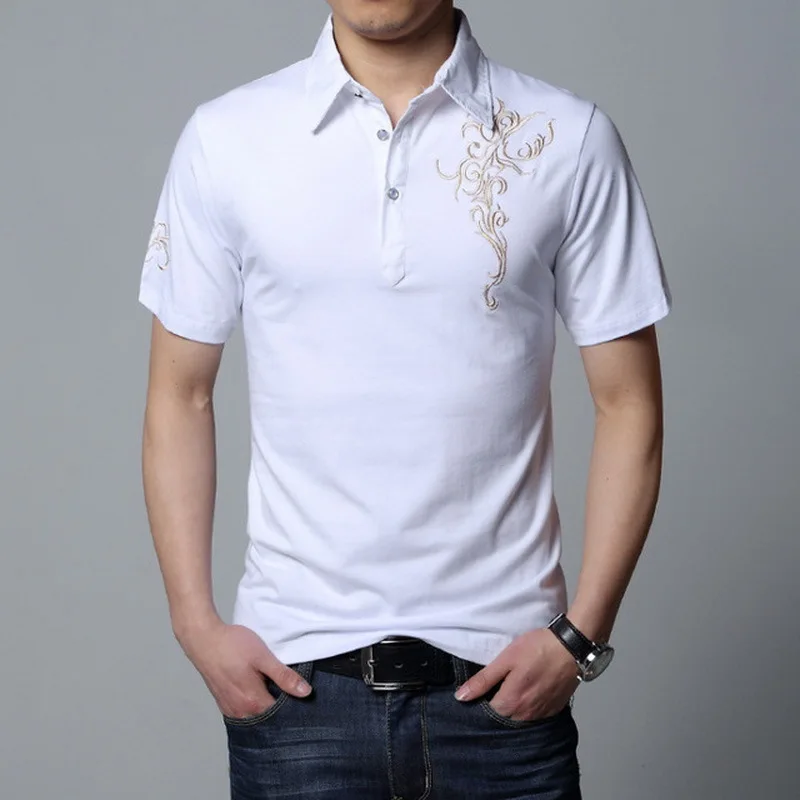 

Casual 23 Design Style Brand 95% Cotton Summer Solid POLO SHIRT Short Sleeves Men Fashion Plus Size M-5XL 6XL Tops Tees Clothes