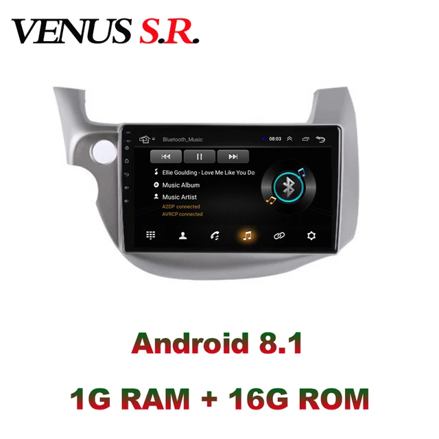 $US $112.50 VenusSR Android 8.1 2.5D car dvd for Honda Fit Jazz 2008-2013 multimedia headunit GPS Radio stereo 