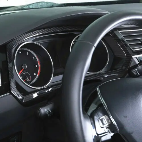 Декоративная рамка для приборной панели из углеродного волокна для VW Tiguan-, автомобильные аксессуары для модификации