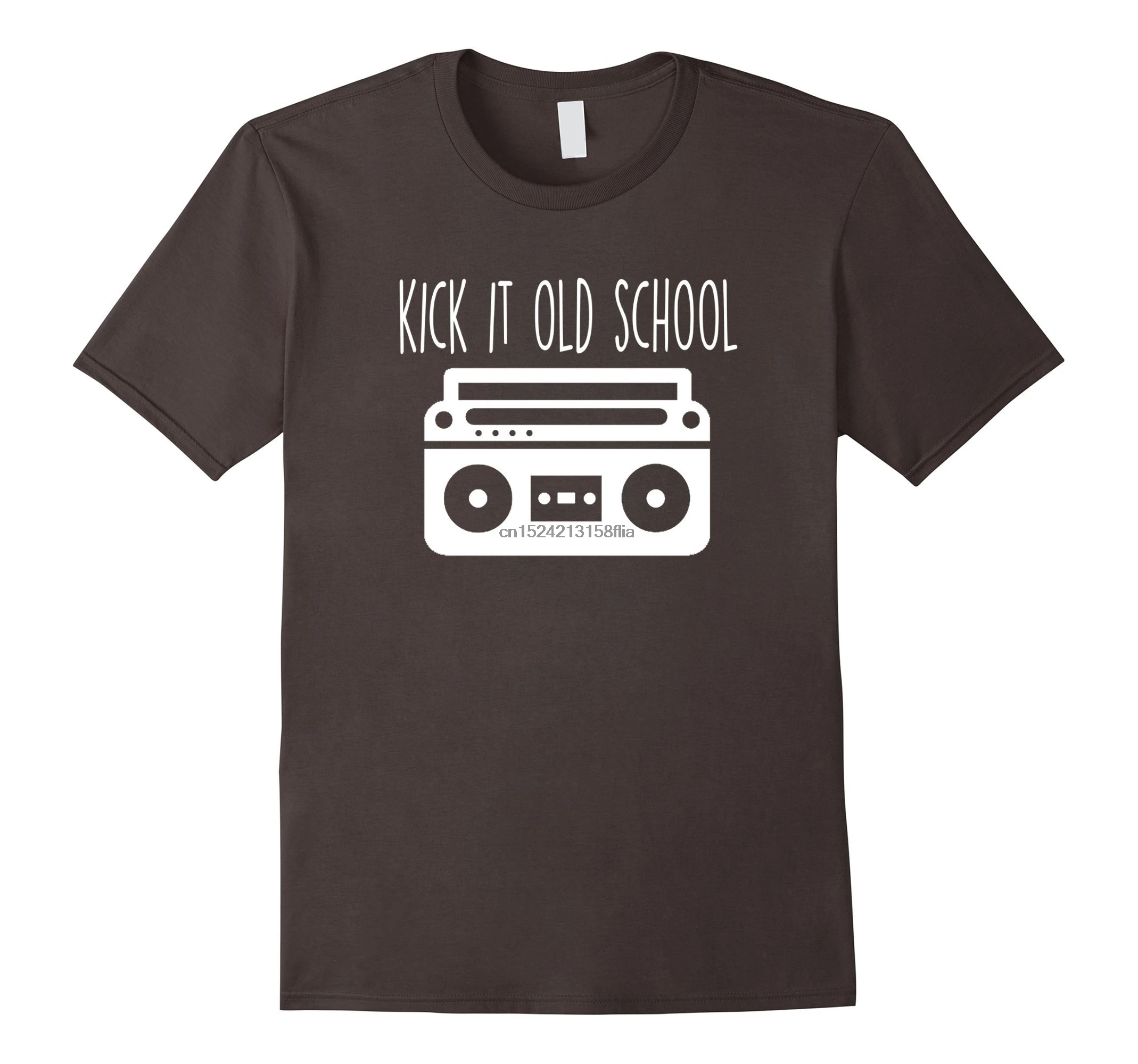 Забавная ретро-футболка с надписью Kick It Old School |
