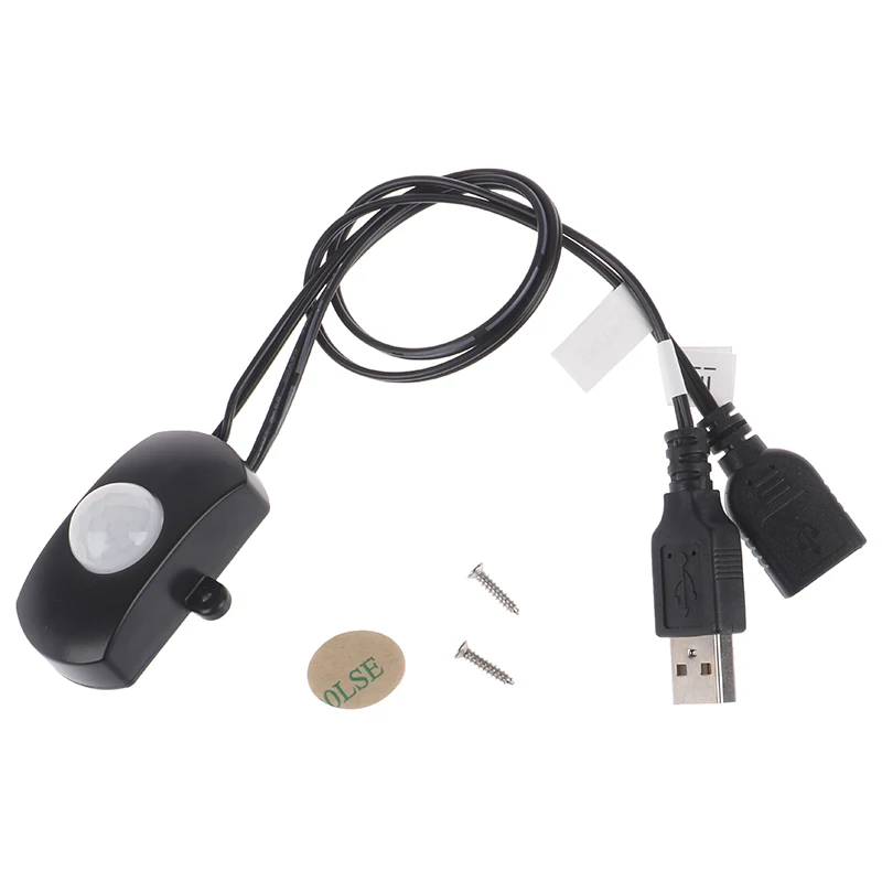 

DC 5V USB Body Infrared PIR Motion Sensor Switch For LED Light Strip Automatic