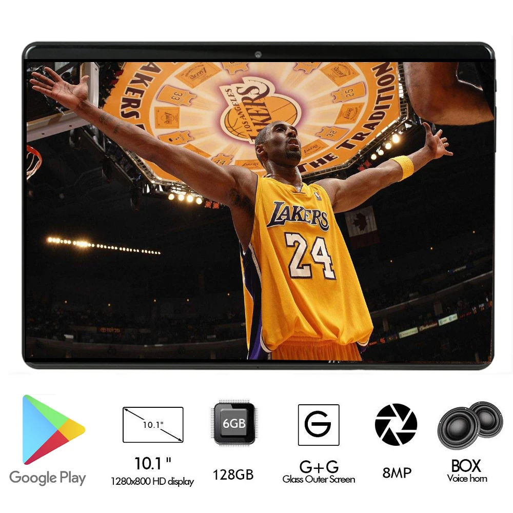 Новый планшет Google 10 дюймов Android 8 Восьмиядерный 4 Гб ОЗУ 64 Гб ПЗУ 1280*800 ips Детские планшеты PC 10 Google play две sim-карты Pad