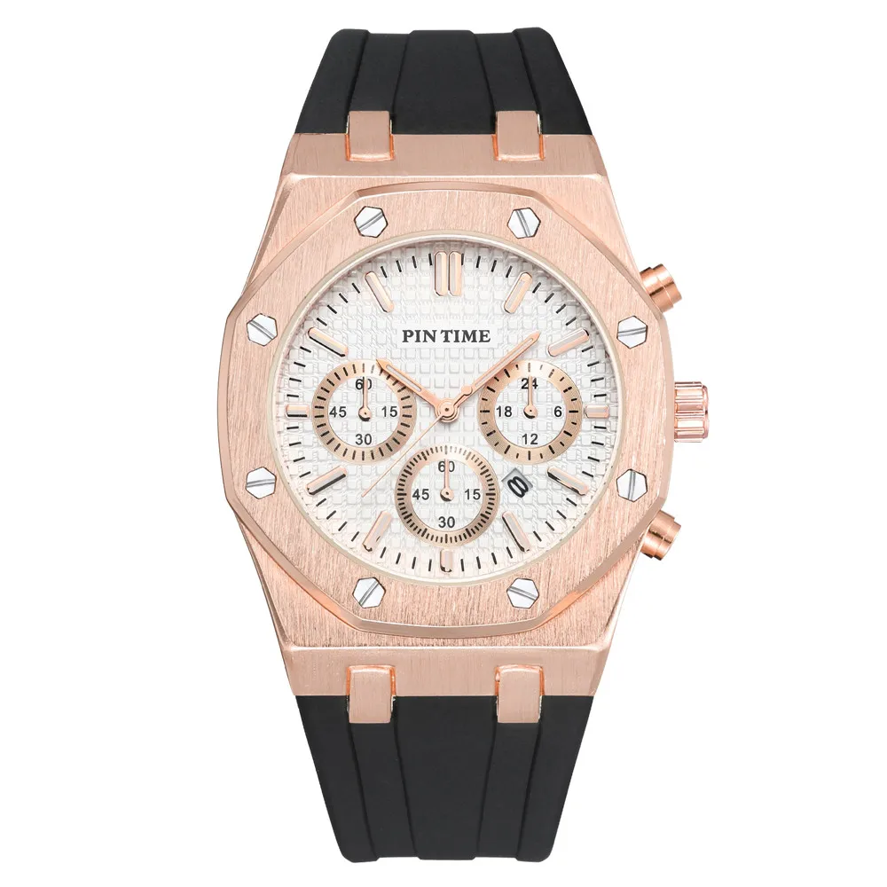 Pintime Siliconen мужские часы топ Merk Luxe Quartz Klok Kalender Militaire Horloge Mannen Sport Relogio Masculino