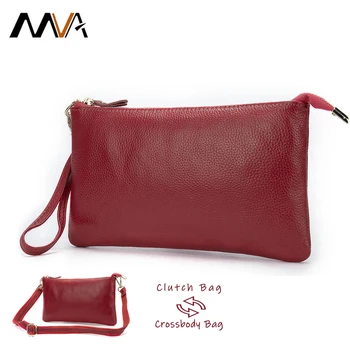 

MVA Genuine Leather Clutch Bag For Women Vintage Cow Leather Women's Handbags Fashion Multifunction Lady's Female Crossbody Bags
