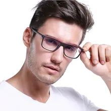Мужские прямоугольные анти-синий светильник очки TR90 оптические очки ретро очки оправа для мужчин очки по рецепту