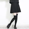 Elastic Waist Japanese Student Girls School Uniform Solid Color JK Suit Pleated Skirt Short/Middle/Long High School Dress ► Photo 2/6