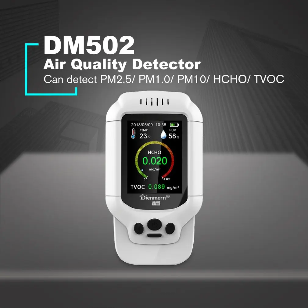 PM2.5/HCHO/TVOC монитор температуры и влажности AQI анализ качества воздуха тестер детектор газа измерительный инструмент счетчик смога распродажа