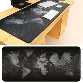 

New Super Large Size Computer Mouse Pad Mat 90cm*40cm World Map Speed Game Laptop Gaming Mousepad