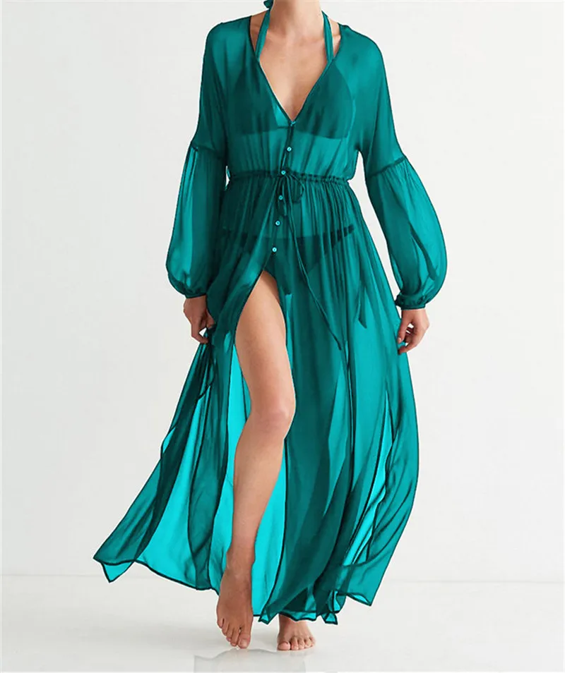 

Beach Cover up Dresses 2019 Womens Beachwear Cover ups Beach Tunic Sarong Pareos de Playa Mujer Bikini Dress