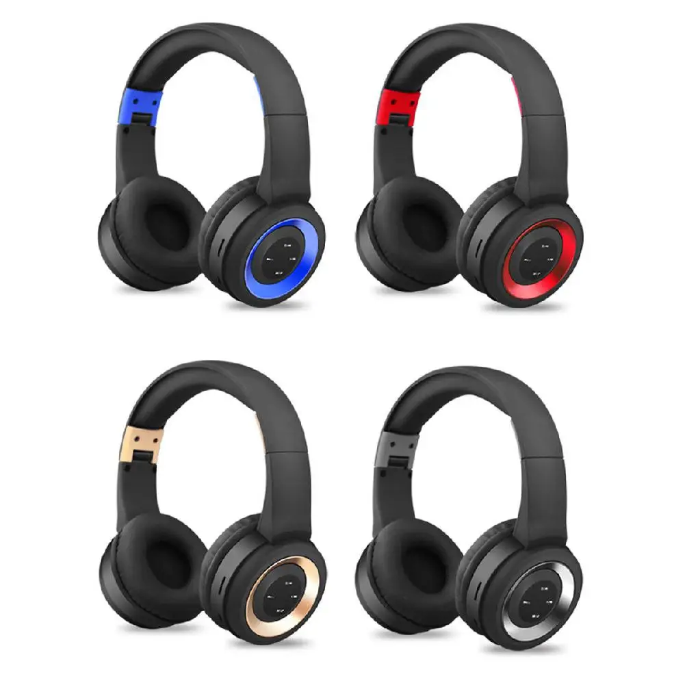Bluetooth наушники складные с шумоподавлением стерео наушники супер бас гарнитура с микрофоном для ПК смартфон колонки