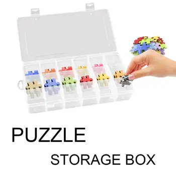 

Rectangle Plastic Storage Containers With Lid For Pills Herbs Tiny Bead Puzzle Storage Box Removable Partition Photo Case Box