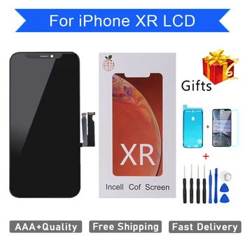 

AAA +++ Quality LCD Display for iPhone XR Screen Replaceable Digital Assembly LCD with 3D touch Screen No Dead Pixe RJ Incell