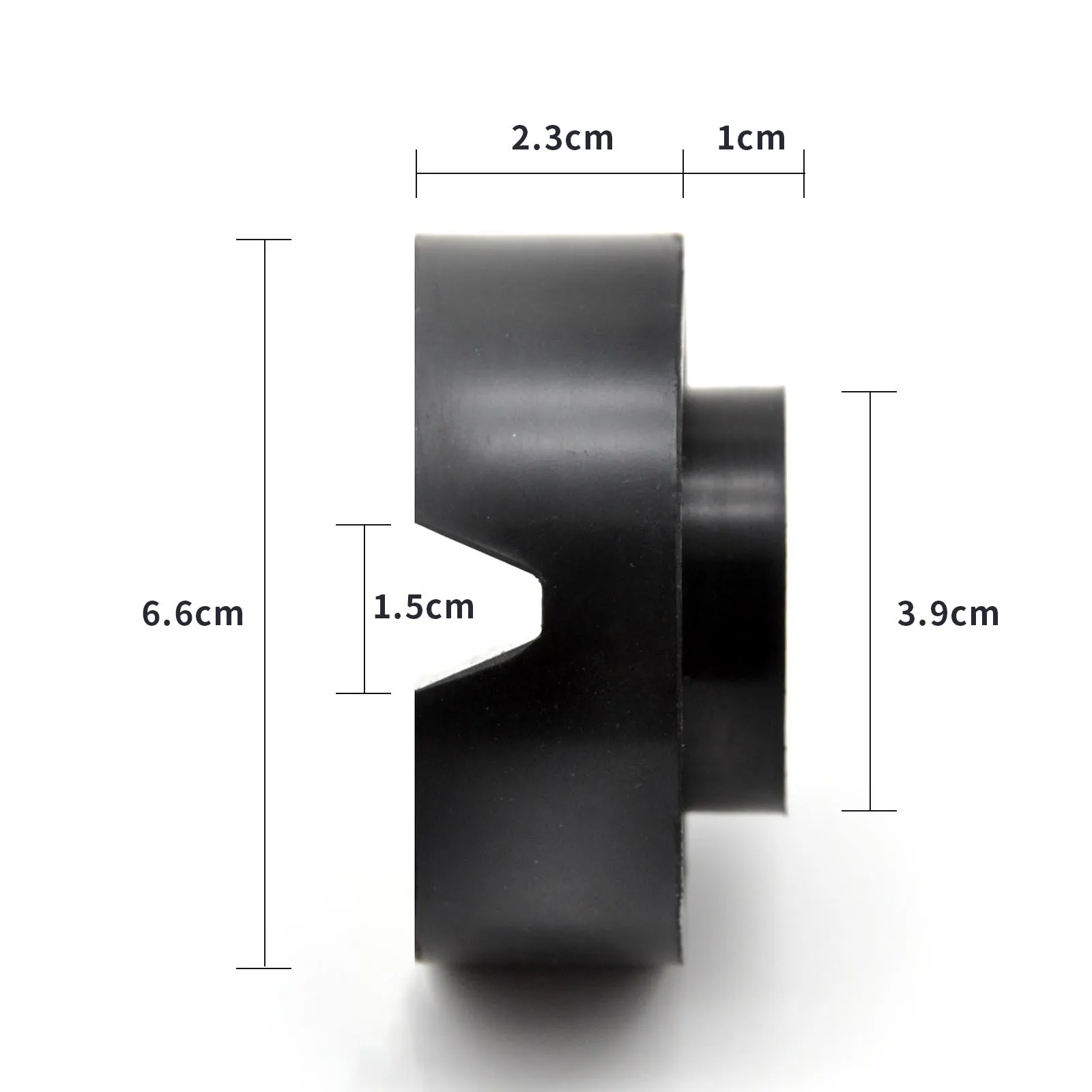 4 Cuscinetti In Gomma Per Cric Sollevatore, Con Scanalatura, Universali. Portata 3 Tonnellate. Proteggono Il Telaio E Riducono Lo Slittamento. Dimensioni 50x50x38 Mm.