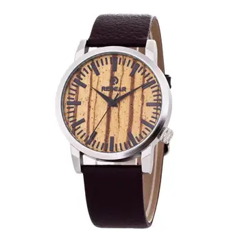 

2020 New Arrival Han Edition Wood For Grain Leather Watch Fashion Students Paper Cross-border For Spot A Undertakes To Quartz