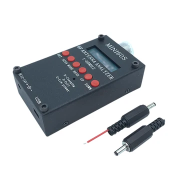 

Mini60S 1-60MHz HF ANT SWR Antenna Analyzer Meter with BT Android APP PC Software for Ham Radio Hobbists DC 12-14V