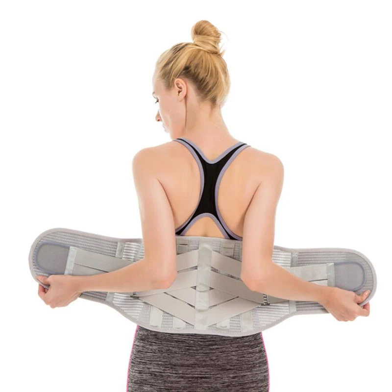 Поясничная поддержка фиксатор регулируемый пояс для спины для мужчин и женщин спортивный бандаж для спортзала фитнес пояс для тренировок
