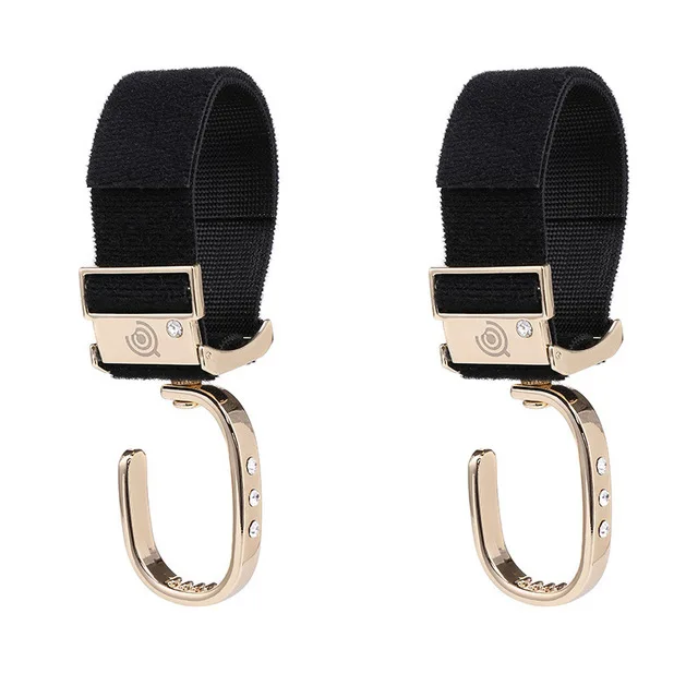2 golden hooks Parabebe/Аксессуары для детских колясок, универсальные рукавицы для прогулок с коляской, теплые, kinderwaga, металлический органайзер, сумка для коляски, дождевик, муфта для рук - Цвет: 2 golden hooks