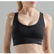 Женский спортивный бюстгальтер с пряжкой, ударопрочный, пуш-ап, Быстросохнущий бюстгальтер для бега, фитнеса, дышащее нижнее белье для йоги