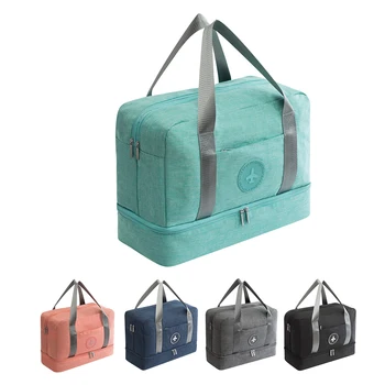 

Gym Bag with Shoe Compartment Dry And Wet Separation Beach Swimming Bag Fitness Bag Travel Clothes Toiletries Storage Organizer