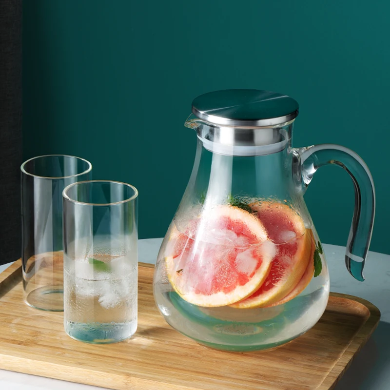 Бак для холодной воды стеклянный кувшин воды чайник высокого боросиликатного стекла высокой термостойкости Heatable 2000 мл