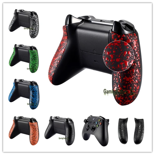 

Textured Back Panels, Comfortable Non-slip Side Rails, 3D Splashing Handles for Xbox One X & for Xbox One S Controller