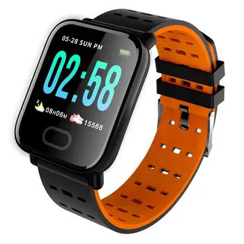 

Carlota A6 Smart Watch with Heart Rate Monitor Fitness Tracker Blood Pressure Smartwatch Waterproof For Android IOS