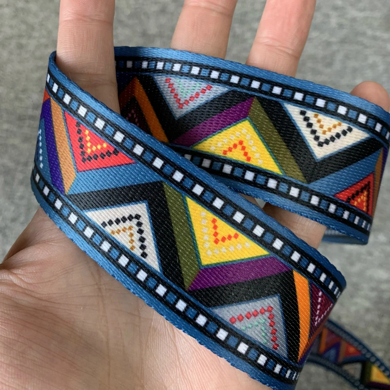 3YARD 38MM 1.5 INCH Ethnic Jacquard Webbing Bag Belt Ribbon for DIY Home Textile Clothing Belt Decor Sewing Accessories ribbon decoration ribbon supplies sewing ribbon webbing craft supplies fabric craft supplies webbing strap