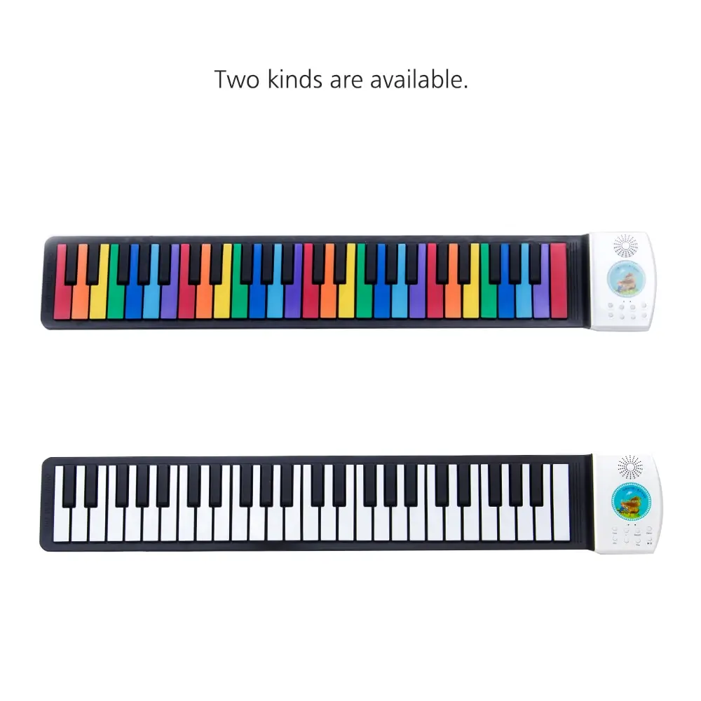 

Multifunctional 49 Keys Digital Piano Portable Roll Up Piano Keyboard Built-in Large Capacity Battery Electric Piano Keyboard