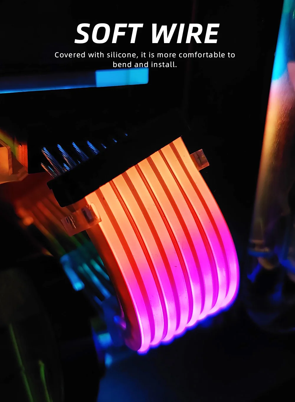 A-RGB gpu cabo de extensão 8pin cabo