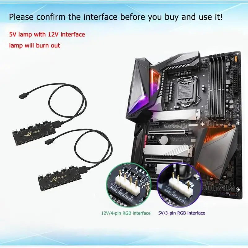 10 RGB концентратор синхронизации разветвитель удлинитель 5 в 3 Pin /12 В 4IN интерфейс