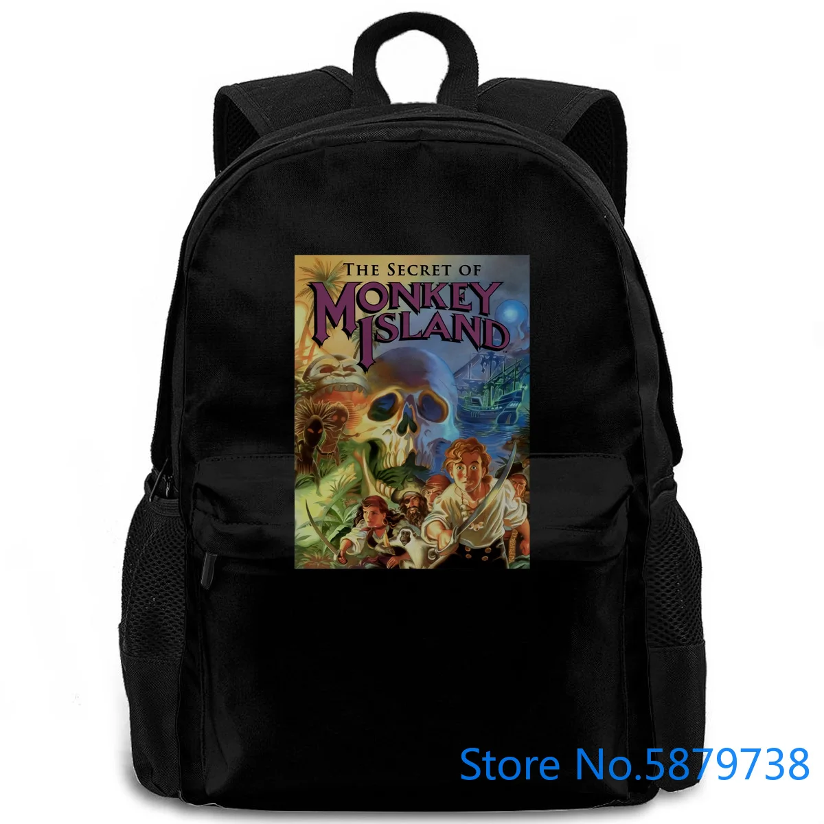 The Secret of Monkey Island Guybrush Adventure game Lucas arts 3827 женский и мужской рюкзак для ноутбука
