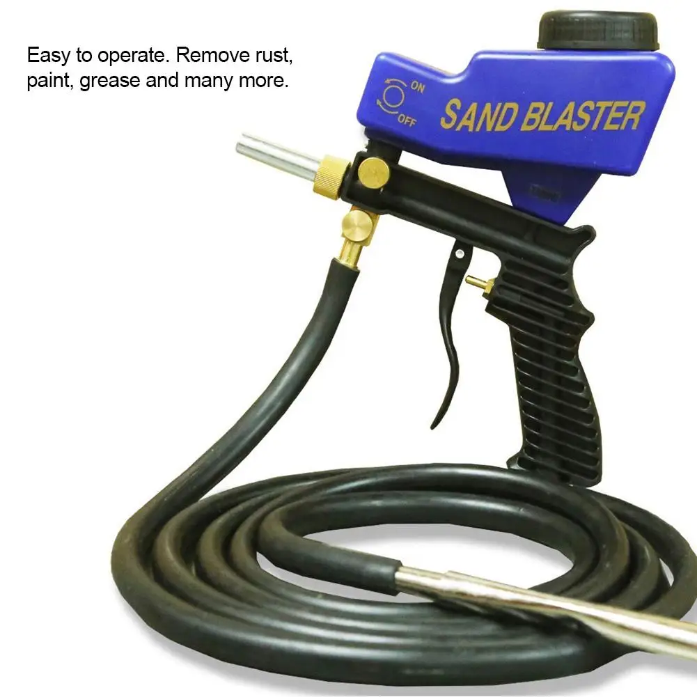 New  AUGKUN Improved Sandblaster Sand Blaster Gun Kit Soda Blaster Media Sandblaster Gun Remove Rust Rem
