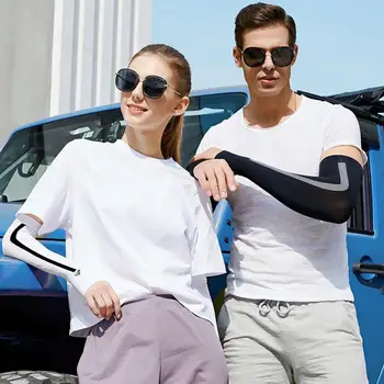 

1 Pair Arm Sleeves Warmers Sports Sleeve Sun UV Protection Arm Hand Cover Cooling Warmer Running Fishing Cycling Ski