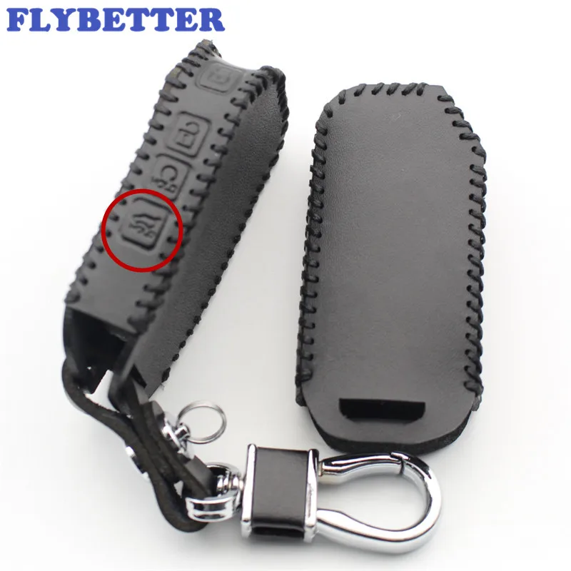FLYBETTER чехол для смарт-ключей из натуральной кожи с 4 кнопками без ключа Kia