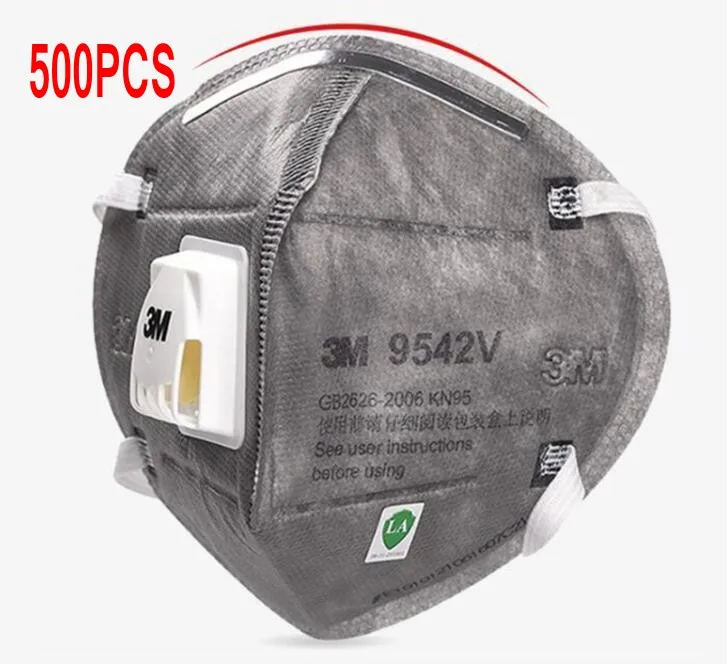 

300/500PCS 9542V Masks PM2.5 Safety Protective Dust Masks Particulate Respirator Dust Mask with Cool Flow Valve Breathable Mask