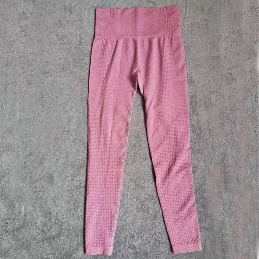 Новинка, 9 цветов, набор для йоги, Vital, бесшовные леггинсы, спортивный бюстгальтер+ женские леггинсы для бега, спортзала, высокая талия, спортивный костюм для фитнеса - Цвет: CB1063 pink pant