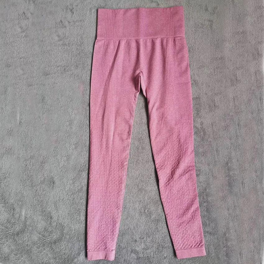 CB1063 pink pant Новинка, 9 цветов, набор для йоги, Vital, бесшовные леггинсы, спортивный бюстгальтер+ женские леггинсы для бега, спортзала, высокая талия, спортивный костюм для фитнеса - Цвет: CB1063 pink pant
