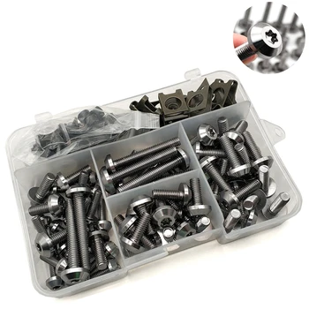 

Universal Motorcycle Fairing Bolts Nuts Kit Body Fastener Clips Screw For KTM exc-f 525 xc Suzuki GSF600 gsf 600 650S Bandit