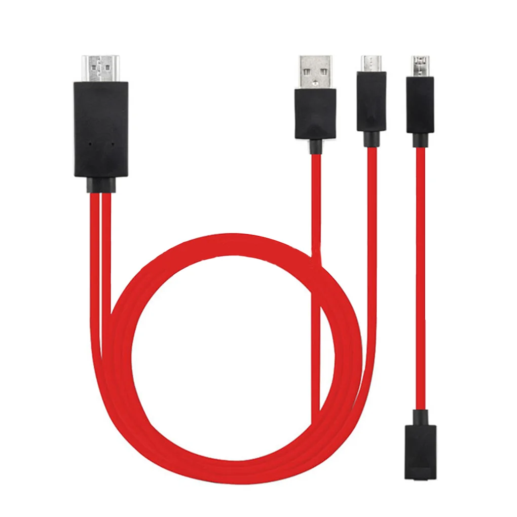 Микро USB к HDMI кабель адаптер 2 м USB HDMI 1080P смарт-конвертер кабель для HD tv для Android телефона Plug and Play