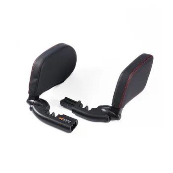

Auto Adults Side Neck Pillow Car Seat Headrest Adjustable Sleep Support Soft Retractable Shockproof Children PU Leather Cushion
