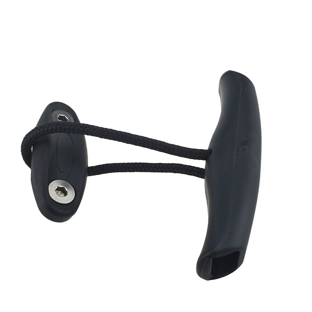 Plastic Canoe Carry Handle Pull Handle T-handle with Cord and Pad Eyes 100mm